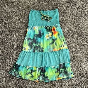 Strapless / Halter Tropical Dress